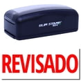 thumbnail image 1 of Large Pre-Inked Revisado Stamp, Slim 1854, Ultra Slim Design, Impression Size 1-13/16" by 2-1/2", Up to 25,000 Impressions - Red Ink, 1 of 10