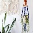 thumbnail image 4 of Ilios Innova | Colgante Decorativo Boho Azul para Maceta, soporte artesanal tejido a mano en algodón, decoración colgante para plantas de interior y exterior., 4 of 9
