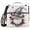 Gnome Rose Black White Hat, variant on 3 Ring Zipper Binder with Shoulder Strap Waterproof Trapper Keeper 2 Inch D-Ring 500 Sheets Capacity, Black