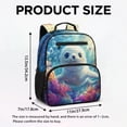 thumbnail image 7 of HUIACONG Cute Baby Seal Print 13.5 Inch Kids School Backpack Water Resistant Adjustable Padded Straps Lightweight Large Capacity Bookbag for Kindergarten Elementary Boys Girls, 7 of 7