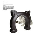 thumbnail image 3 of Porte de Trou de Chat, Porte Intérieure de Chat Forme Unique Installation Facile pour le Mur Blanc, Noir, Brun, 3 of 8