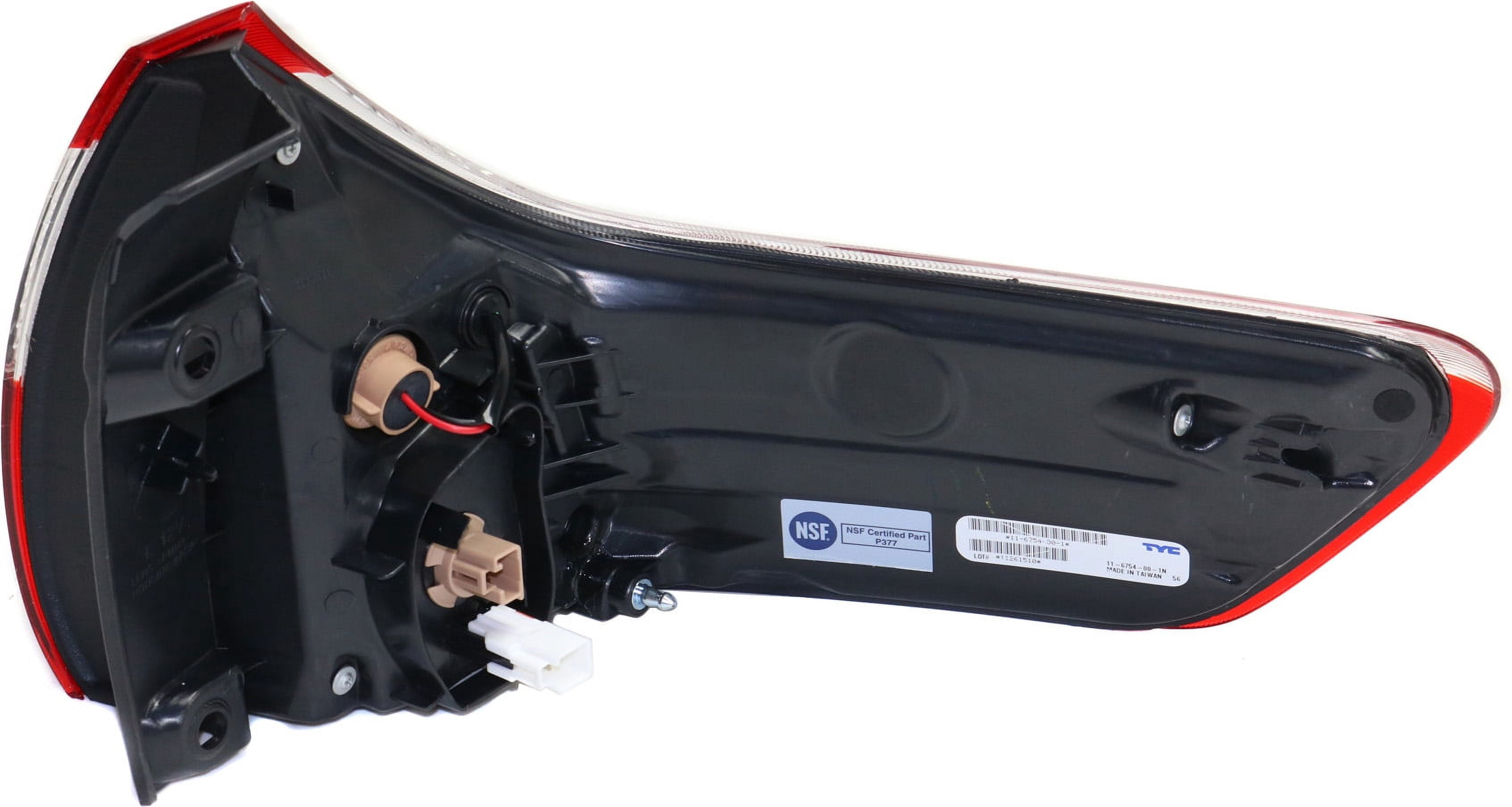Tail Light Compatible With 2015-2019 Toyota Sienna Left Driver Side, Outer With bulb(s)