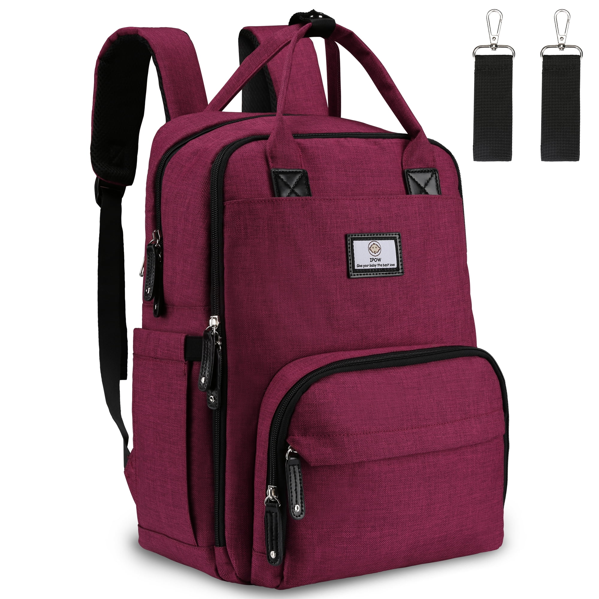IPOW Diaper Bag Backpack,Large Capacity Baby Bag,Multifunction Travel Back Pack Anti-Water ...