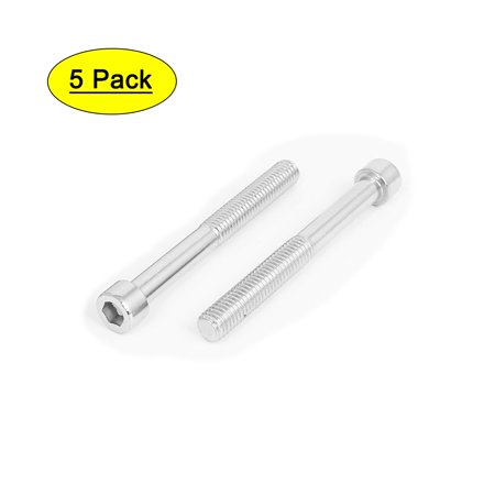 

Unique Bargains M8x70mm Stainless Steel Half Thread Hex Key Socket Head Cap Screws Bolts 5pcs