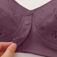thumbnail image 5 of Bras for Women Front Closure Upgraded - Daisy Bra No Underwire, Full Coverage Plus Size Cotton, Breathable Push Up Everyday Wear for Older Women, 5 of 5