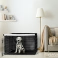 thumbnail image 2 of Sweet Jojo Designs Boho Hatch Black and White Dog Crate Kennel Cover 36in., 2 of 6