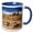 Blue/White, variant on 3drose, the Three Sisters Hoodoo Formation in Goblin Valley State Park, Utah, 15oz Mug