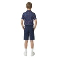 thumbnail image 2 of Birdie Bound Boys Performance Floatie Flamingo Golf Polo Shirt, Sizes XS-XL, 2 of 5
