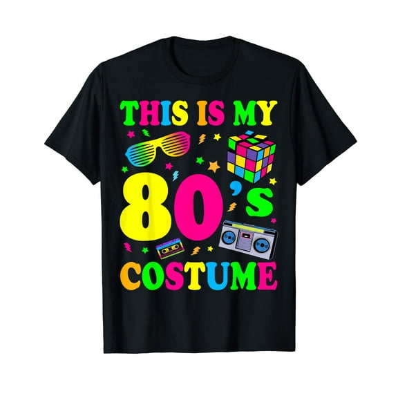 This Is My 80s Costume T-Shirt 80's 90's Party T-Shirt