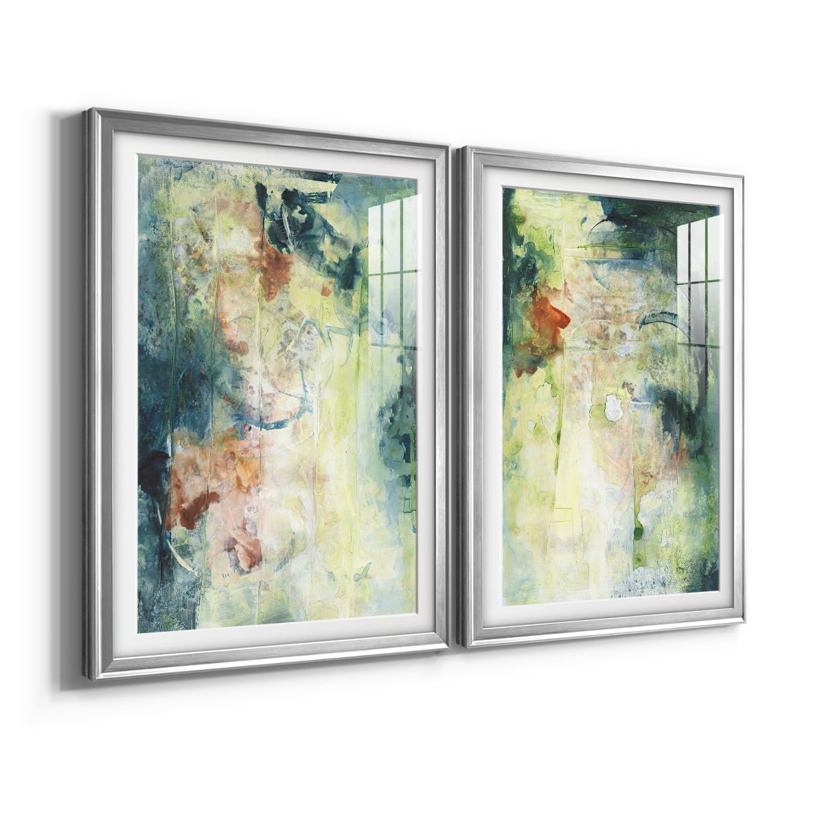 Wexford Home Nature's Elements I Premium Framed Print, 26.5" x 36.5" - Ready to Hang, Silver (Set of 2)