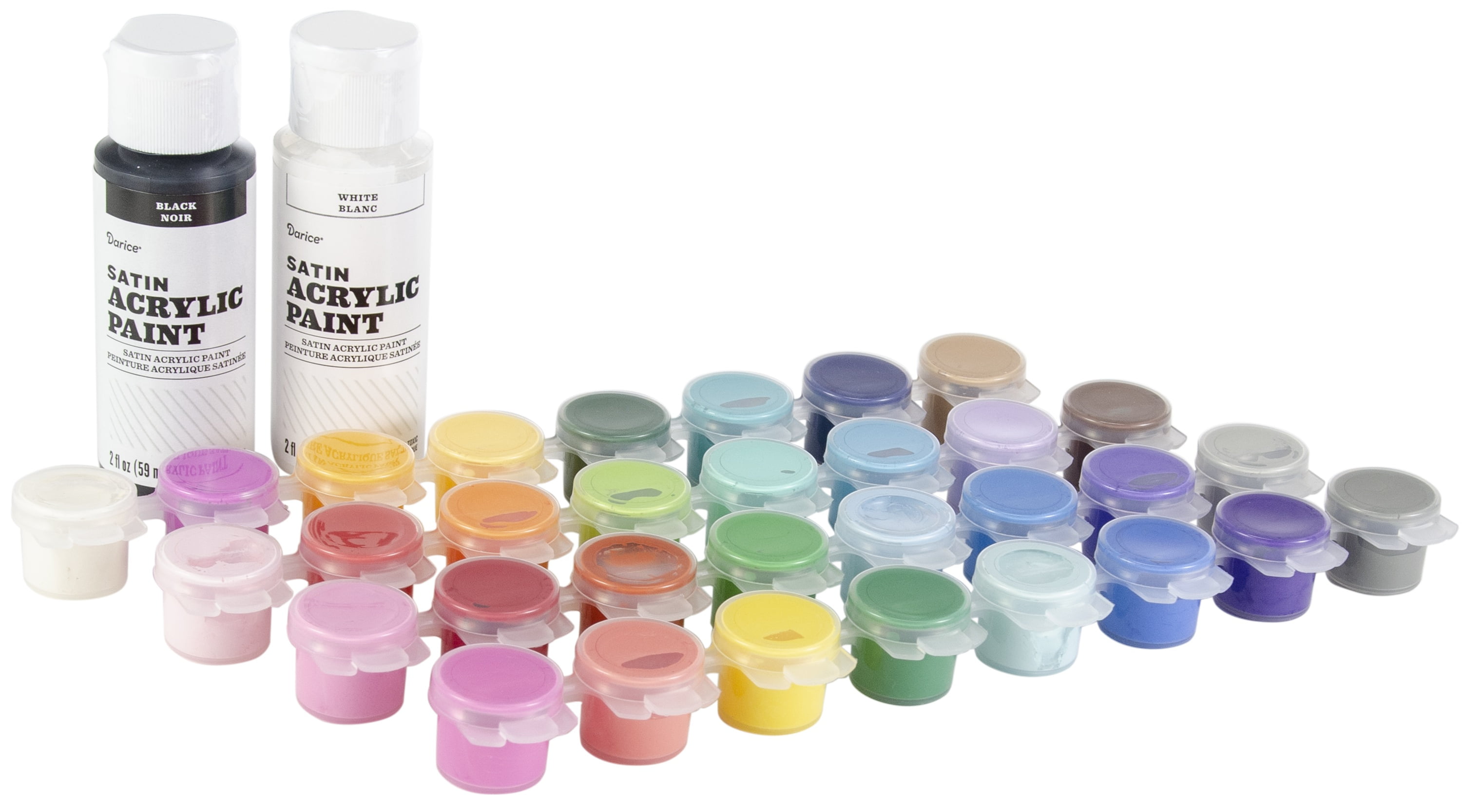 Acrylic Paint Pot Set 34/Pkg-Satin - Walmart.com - Walmart.com
