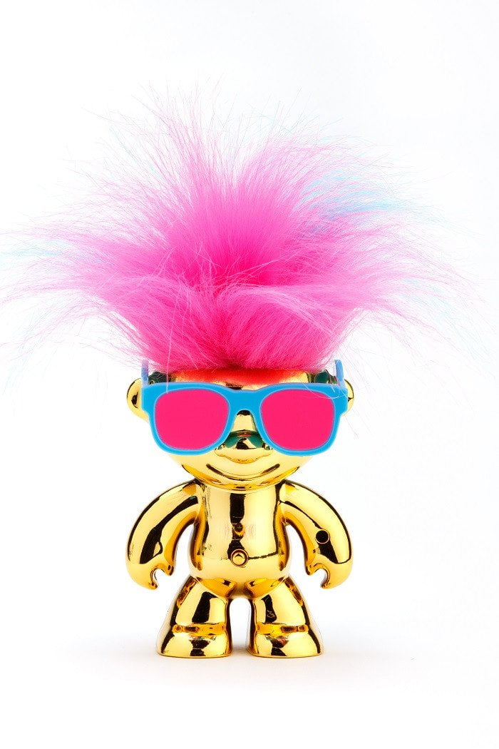troll doll with glasses