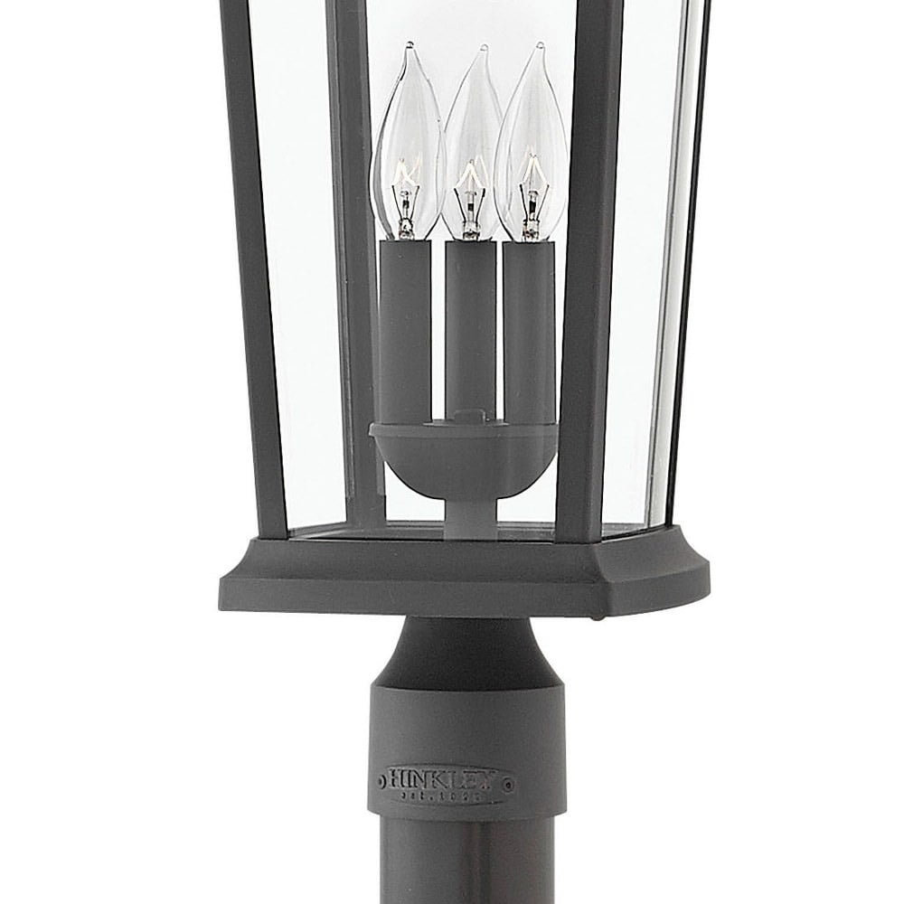 3 Light Large Outdoor Low Voltage Post Top or Pier Mount Lantern in Traditional Style 10 inches Wide By 22.75 inches High-Oil Rubbed Bronze Finish-E12