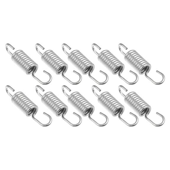 6cm Length Silver Tone Plated Steel Motorcycle Brake Pedal Return Spring for Suzuki 10pcs
