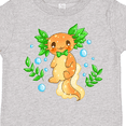thumbnail image 4 of Inktastic Cute Orange and Green Axolotl Boys or Girls Toddler T-Shirt, 4 of 5