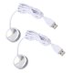 thumbnail image 1 of Pequeña Luz LED, 2 Pezas De Enchufe USB 5 V 1 W Mini FOCO USB MÓVIL PEQUEANTA LUZ REDONDA CON CABLE DE 4,2 PIES Para Vitrinas, Vitrinas De Joyería, Armario, 1 of 7