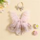 thumbnail image 4 of Pelele de encaje con bordado de flores para recién nacidos de 0 a 24 meses, ropa de verano suave para niñas, disfraces con diadema, 4 of 4