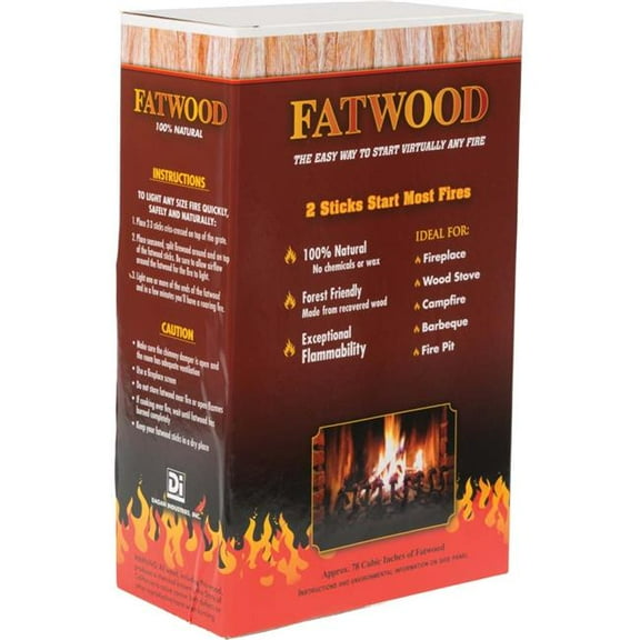Dagan FAT-1BOX Fatwood Firestarter in a Box, Natural