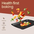 thumbnail image 4 of Bakeware Set – 6 Piece – Stackable, Deluxe, Non-Stick Baking Pans for Professional and Home Cooking – Carbon Steel, Gray Coating, 4 of 5