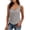 Gris, variante sur XuJwPNcy Débardeurs Sans Manches pour Femmes Col Rond T-Shirt à Carreaux Chemises Boutonnées Vêtements d'Été Mode Vêtements Fins Décontractés