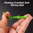 thumbnail image 2 of 10 Pcs Leurre de Pêche 7cm/2.45g Bonne Flexibilité Haute Élasticité Design de Simulation Couleur Vive Résistant aux Morsures Équipement de Pêche TPE Écrevisse Flottante Crevette Souple Appât Extérieur, 2 of 7