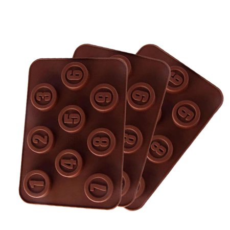 

BMForward Holes Silicone Mold For Chocolate Cake Jelly Pudding Soap Round Shape