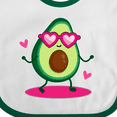 thumbnail image 4 of Inktastic Avocado Lover Gifts Girls Baby Bib, 4 of 4