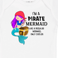 thumbnail image 4 of Inktastic I'm a Pirate Mermaid-like a Regular Mermaid, Only Cooler Boys or Girls Baby Bodysuit, 4 of 5