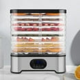 thumbnail image 6 of Food Dehydrator Fruit Dryer Jerky Maker Adjustable Stainless Steel Trays for Home Kitchen Use, 6 of 9