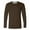 #A Brown, variant on Men's Long Sleeve Cotton Base Tee Crew Neck Oversize Tops Casual Loose T Shirts