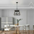 thumbnail image 3 of GymChoice 4 Light Kitchen Island Light Farmhouse Ceiling Pendant Light Fixture Rustic Chandeliers for Kitchen Island Dining Room Living Room Bedroom Foyer Entryway Bar, 3 of 6