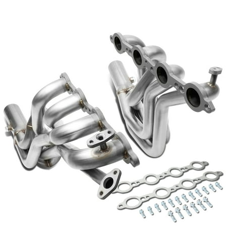 DNA Motoring J1-HD-NP-020 For 1998 to 1999 Chevy Camaro Pontiac Firebird 5.7L Pair Stainless Steel Long Tube Exhaust Manifold Header Set