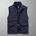 thumbnail image 2 of Birdeem Mens Quick-Drying Work Clothes Jacket Solid Color Stand-Up Collar Zipper Waistcoat, 2 of 12
