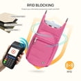 thumbnail image 3 of Bolso Telena Bandolera Portabotellas RFID Rojo Rosado, 3 of 8