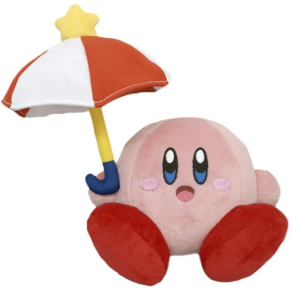 Little Buddy - Nintendo - Kirby's Adventure All Star Collection - Umbrella / Parasol Kirby 5" Plush