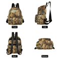 thumbnail image 2 of JIALIOU Mini Backpack Purse for Women Quilted Casual Daypack Small Travel Shoulder Bag, Lion Family Sitting by Water, 2 of 7