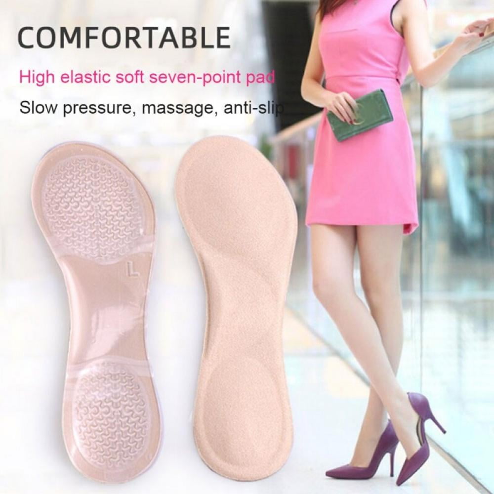 New 1Pair No-Slip Silicone Pads High Heel Shoes White Skin Color Soft Comfort New 1Pair No-Slip Silicone Pads High Heel Shoes White Skin Color Soft Comfort