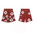 thumbnail image 1 of Trendy men and women loose summer casual shorts Kanye Style wooden cotton print loose pants outdoor leisure, 1 of 5