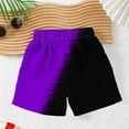 thumbnail image 4 of Cethrio Boys Beach Shorts, Relaxed Fit Stretchy Summer Elastic Waist Board Shorts Purple Size 8, 4 of 7