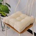 thumbnail image 3 of Cojín de asiento suave y grueso Cojines de asiento Cojín de asiento de color sólido Relleno de Pp Almohada cómoda y cálida para la decoración Beige Baoblaze cojines de asiento, 3 of 8