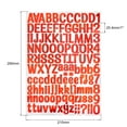 thumbnail image 2 of Uxcell Letter Alphabet Number Stickers Reflective Glitter Red 1" 126 Count/Sheet 8pcs, 2 of 4