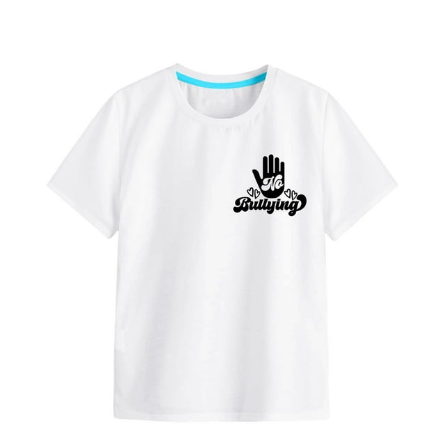 Toddler Boys Summer Tops Tees Soft Short Sleeve Crew Neck Solid Color T Shirt Daily Spring Shirts For Kid 8-9 T