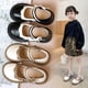 thumbnail image 5 of Zapatos de princesa para niñas, zapatos pequeños de cuero para niñas, zapatos de una sola capa de moda de otoño para bebés, zapatos de guisantes para niños medianos y grandes, 5 of 6