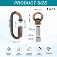 thumbnail image 2 of 1 Pack M10 Lifting Eye Nut Kit, Bolt Screw Ring, 132 lbs Red Bronze, 2 of 7