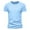 Sky Blue, variant on Men Summer Tops Loose Fitted Blouse Long Sleeve The Shirt Petite Men Tee Shirt Mens Fashion Polyester Stripe Short Sleeve Comfort Tee Shirts Hiking Tops Classic Blouses Workout Exercise Red 2XL