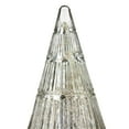 thumbnail image 4 of Glass Ribbed Christmas Tree Tabletop Decoration, Silver, 7.9", by My Texas House, 4 of 5