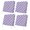 Purple, variant on Outdoor Patio Cushion Covers 4 Pack Green Plaid Patio Chair Cushion Covers with Ties and Zipper Mint Green Grid Stripes Waterproof Outdoor Seat Cushion Covers for Patio Furniture 24"x24"