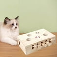 thumbnail image 2 of Cat Tease Punch Funny Interactive Toys Wood Mouse Whack Mouse Puzzle Box mice, 2 of 8