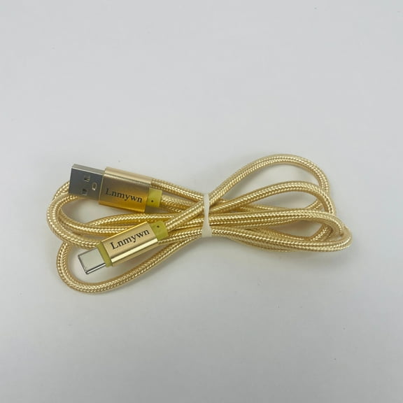 Lnmywn 3.3 FT USB Data Cable USB C Data Cables Golden