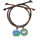 thumbnail image 1 of Chino Frances Mountain Cloud castillo Pulsera Cuerda Mano Cadena Cuero Dinero Pulsera Unbranded M, 1 of 2